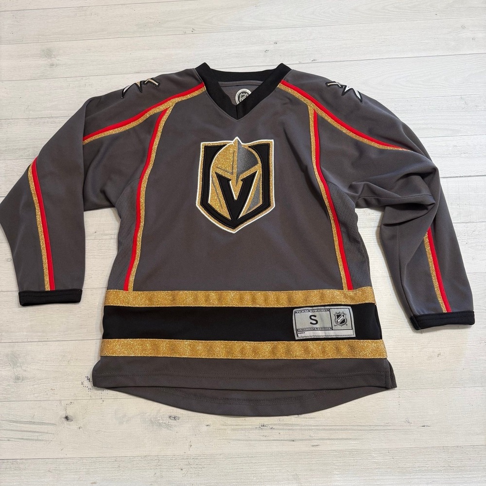 NHL Las Vegas Golden Knights Grey Jersey youth small size‎ 8